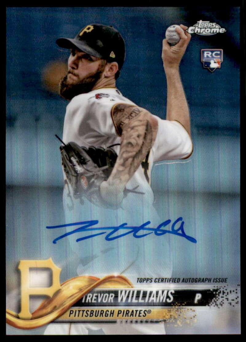 Trevor Williams 2018 Topps Chrome Rookie Autographs Refractors #RATWI  Image 1