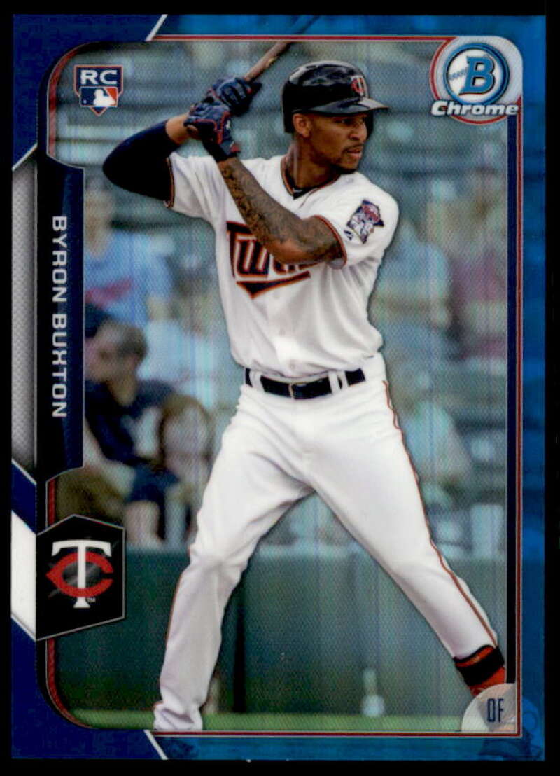 Byron Buxton Card 2015 Bowman Chrome Blue Refractors #4  Image 1