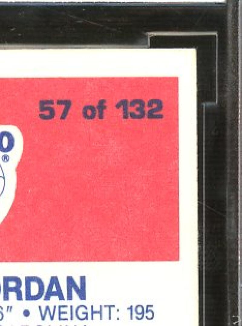 1986-87 fleer #57 MICHAEL JORDAN chicago bulls rookie card BGS BCCG 10 Image 4