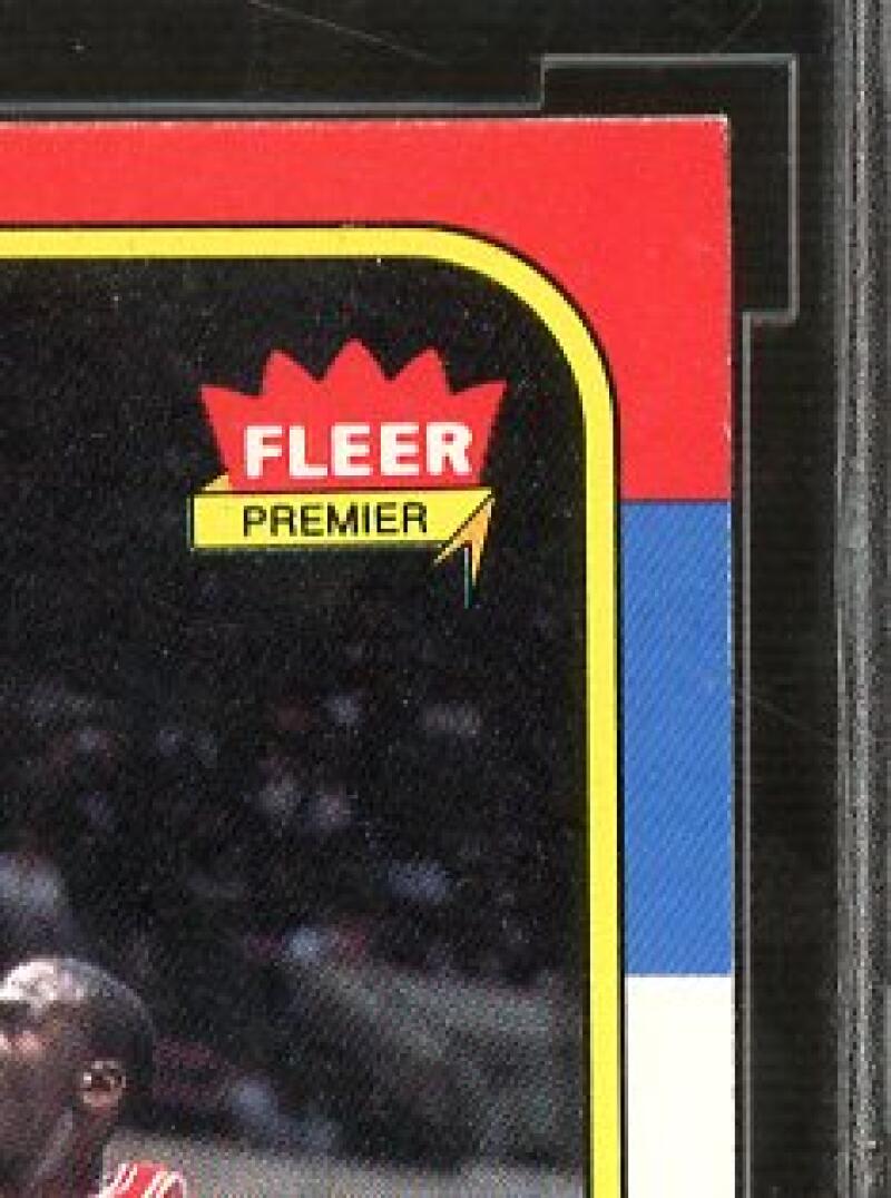 1986-87 fleer #57 MICHAEL JORDAN chicago bulls rookie card BGS BCCG 10 Image 8