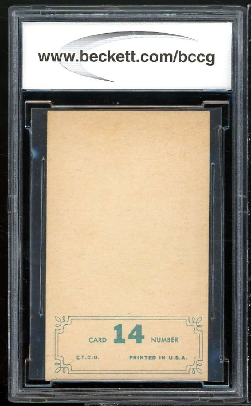 Al McBean Card 1965 Topps Embossed #14 BGS BCCG 8 Image 2