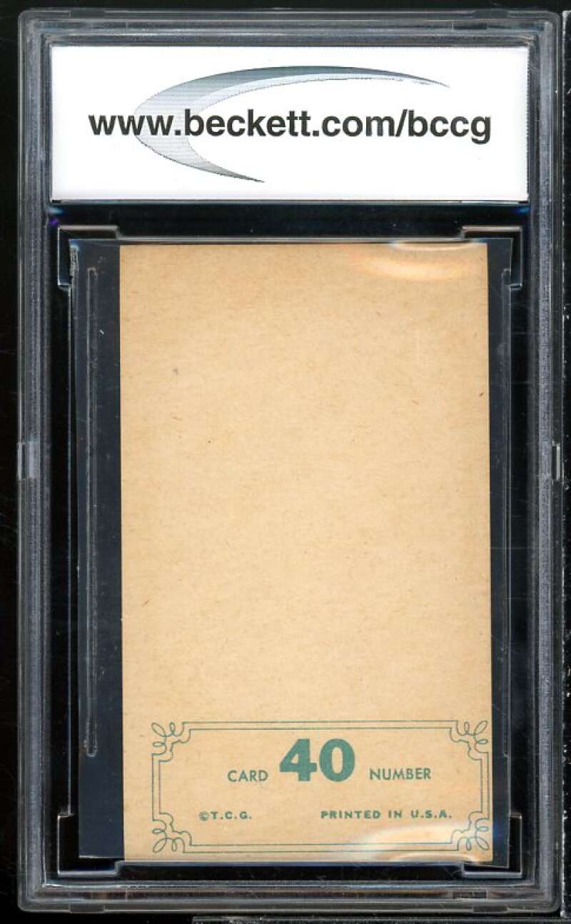 Billy Williams Card 1965 Topps Embossed #40 BGS BCCG 7 Image 2