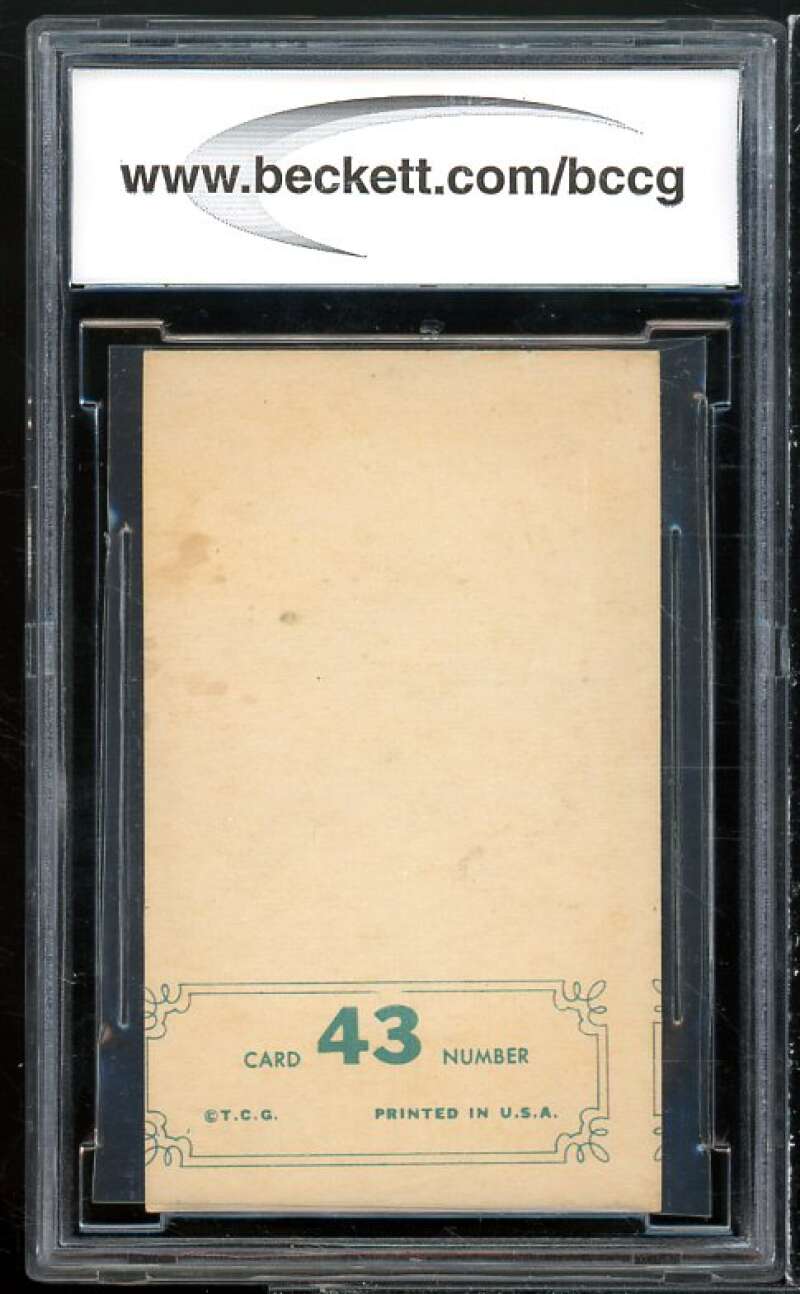 Bill White Card 1965 Topps Embossed #43 BGS BCCG 7 Image 2