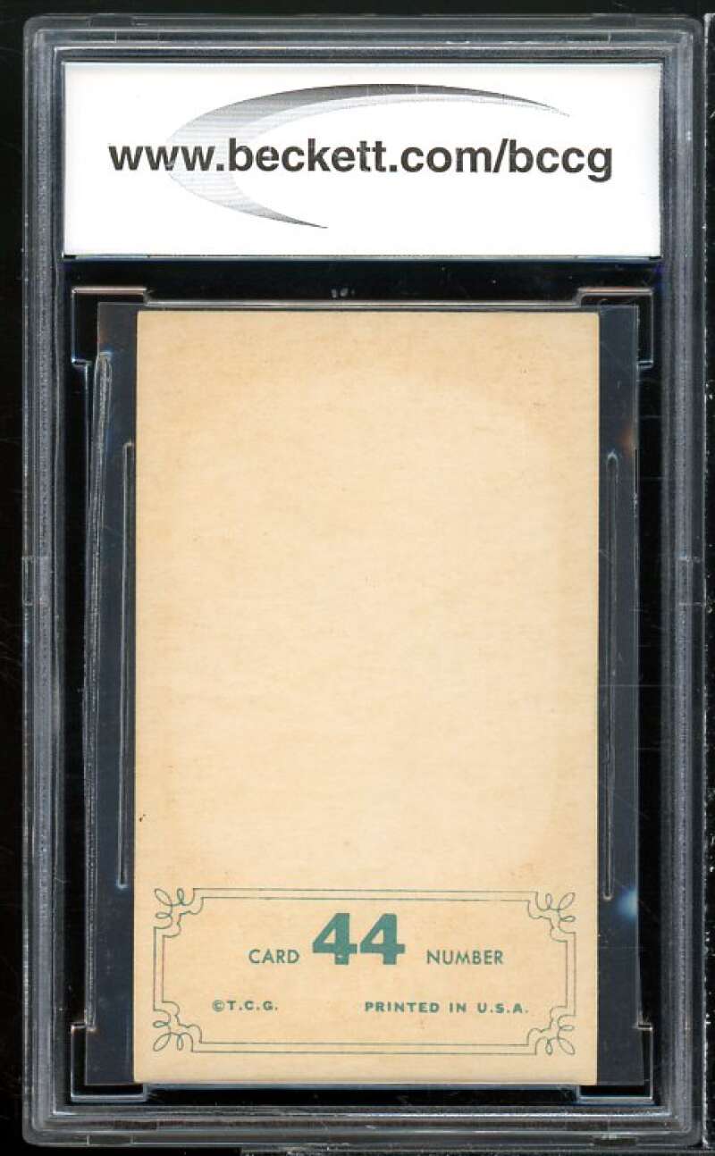 Roy Mcmillan Card 1965 Topps Embossed #44 BGS BCCG 8 Image 2