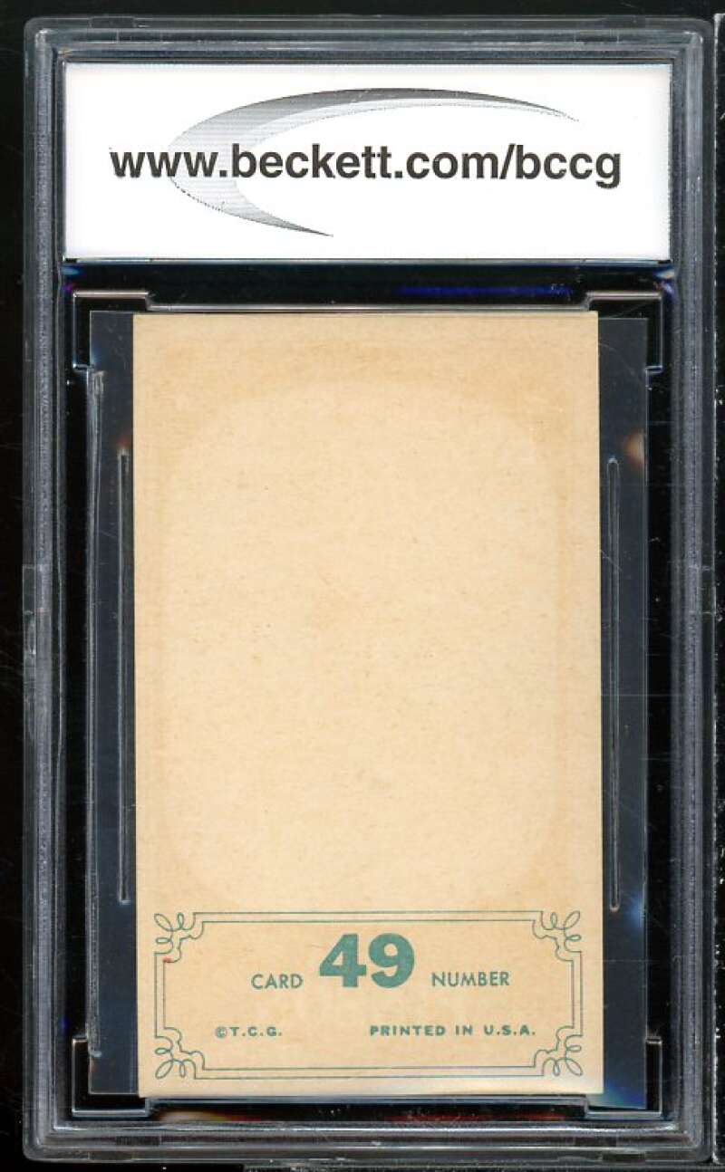 Tommy Davis Card 1965 Topps Embossed #49 BGS BCCG 9 Image 2