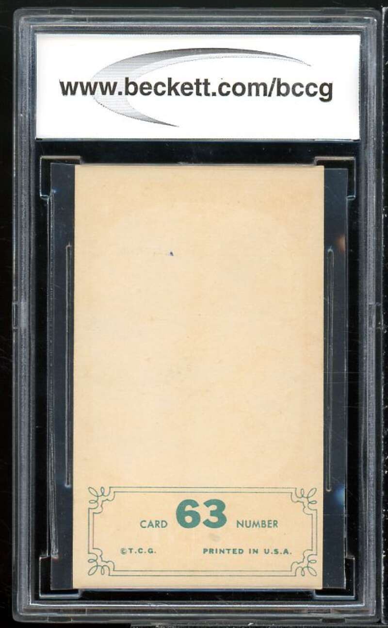 Joe Cunningham Card 1965 Topps Embossed #63 BGS BCCG 8 Image 2