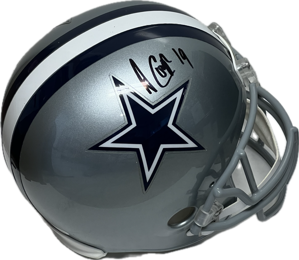 Amari Cooper Autograph Signed Cowboys Full Size Helmet JSA Authentic  Image 2