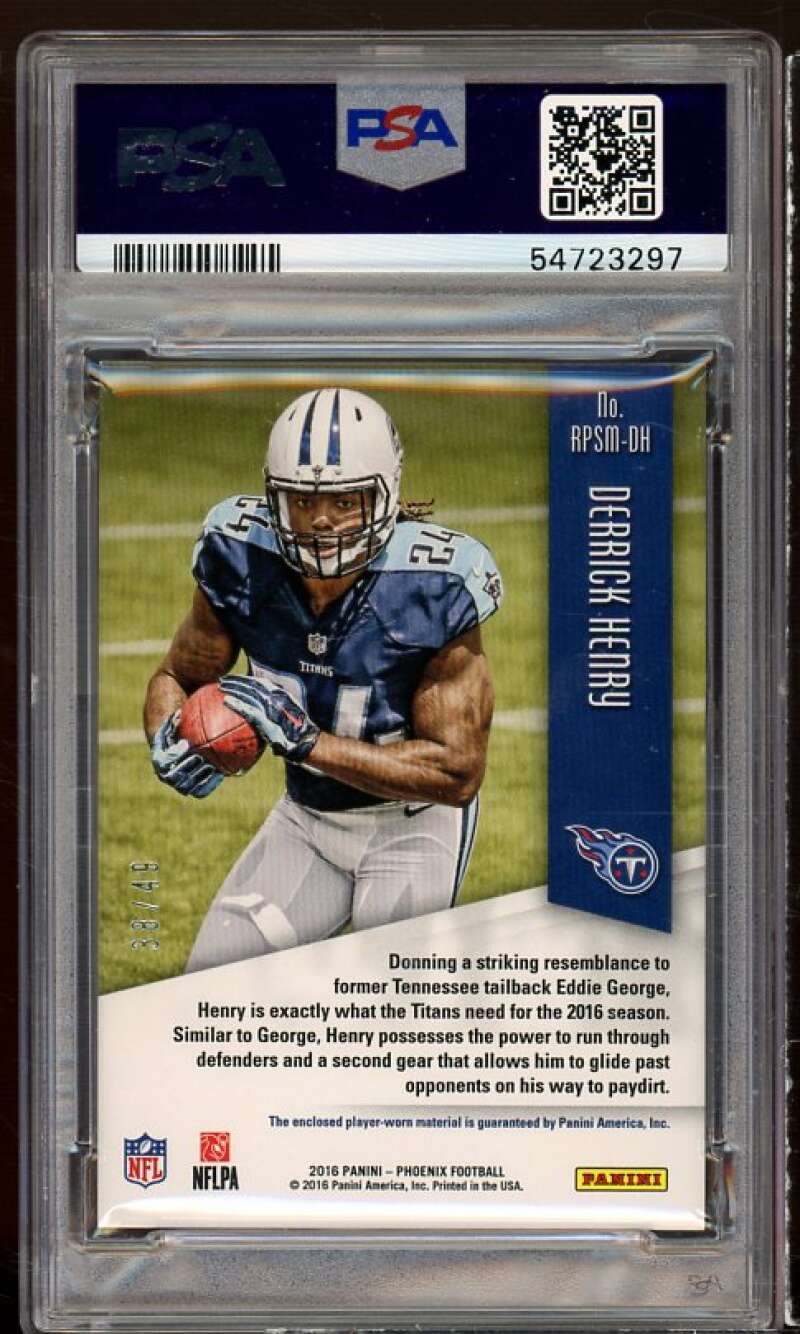 Derrick Henry Rookie Card 2016 Panini Infinity Infinite Potential #IP-DH PSA 9 Image 2