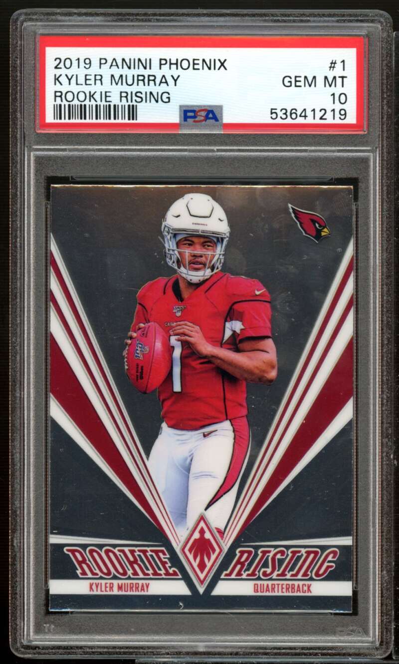 Kyler Murray Rookie Card 2019 Panini Phoenix Rookie Rising #1 PSA 10 Image 1