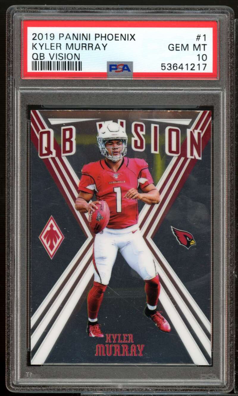 Kyler Murray Rookie Card 2019 Panini Phenix QB Vision #1 PSA 10 Image 1