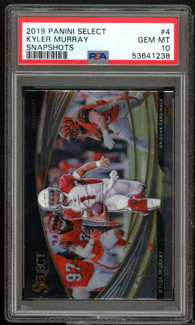 Kyler Murray Rookie Card 2019 Panini Select Snapshots #4 PSA 10 Image 1