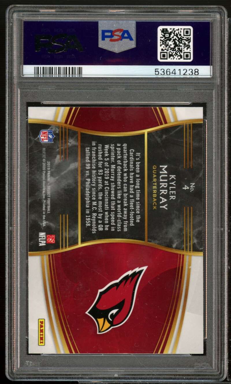 Kyler Murray Rookie Card 2019 Panini Select Snapshots #4 PSA 10 Image 2