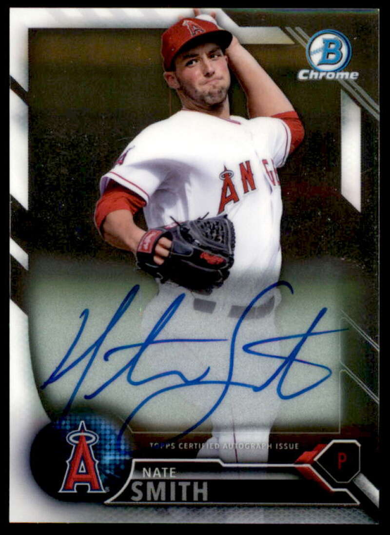 Nate Smith Rookie Card 2016 Bowman Chrome Prospect Autographs #CPANS  Image 1
