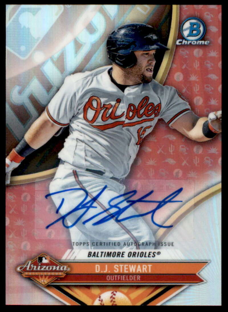 D.J. Stewart Rookie Card 2017 Bowman Chrome '16 AFL Fall Stars Autographs #AFLDS  Image 1