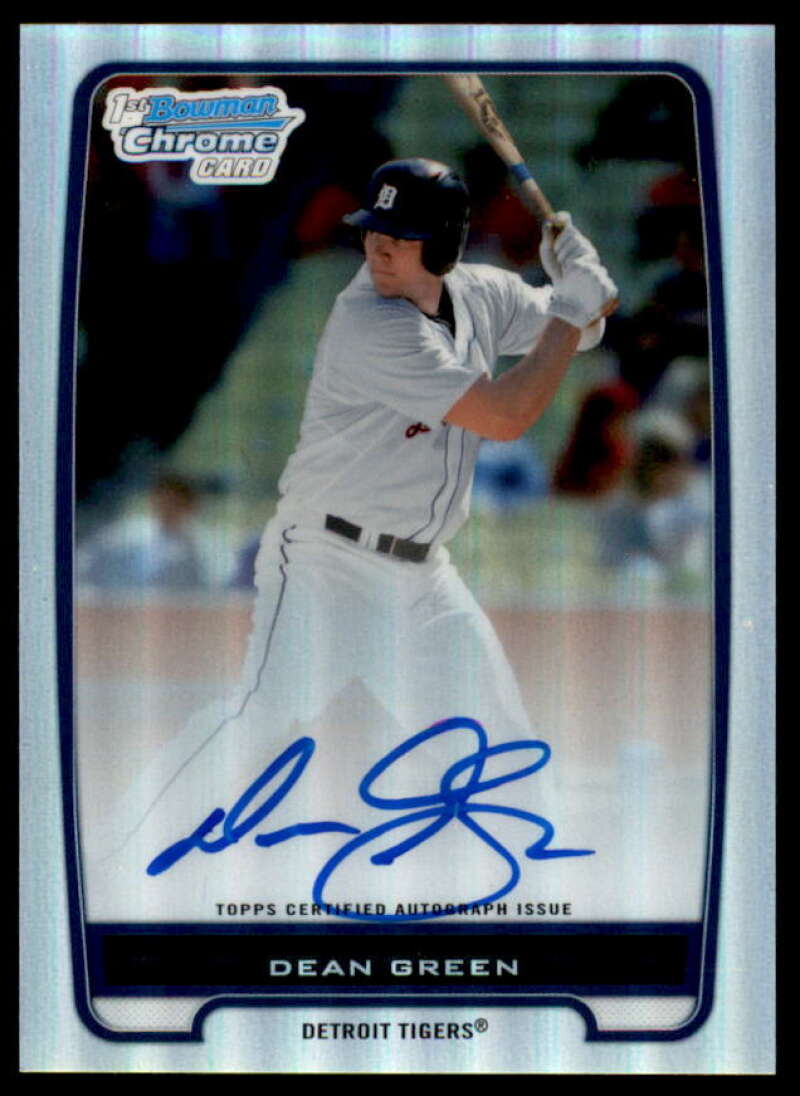 Dean Green Rookie Card 2012 Bowman Chrome Prospect Autographs Refractors #BCP52  Image 1
