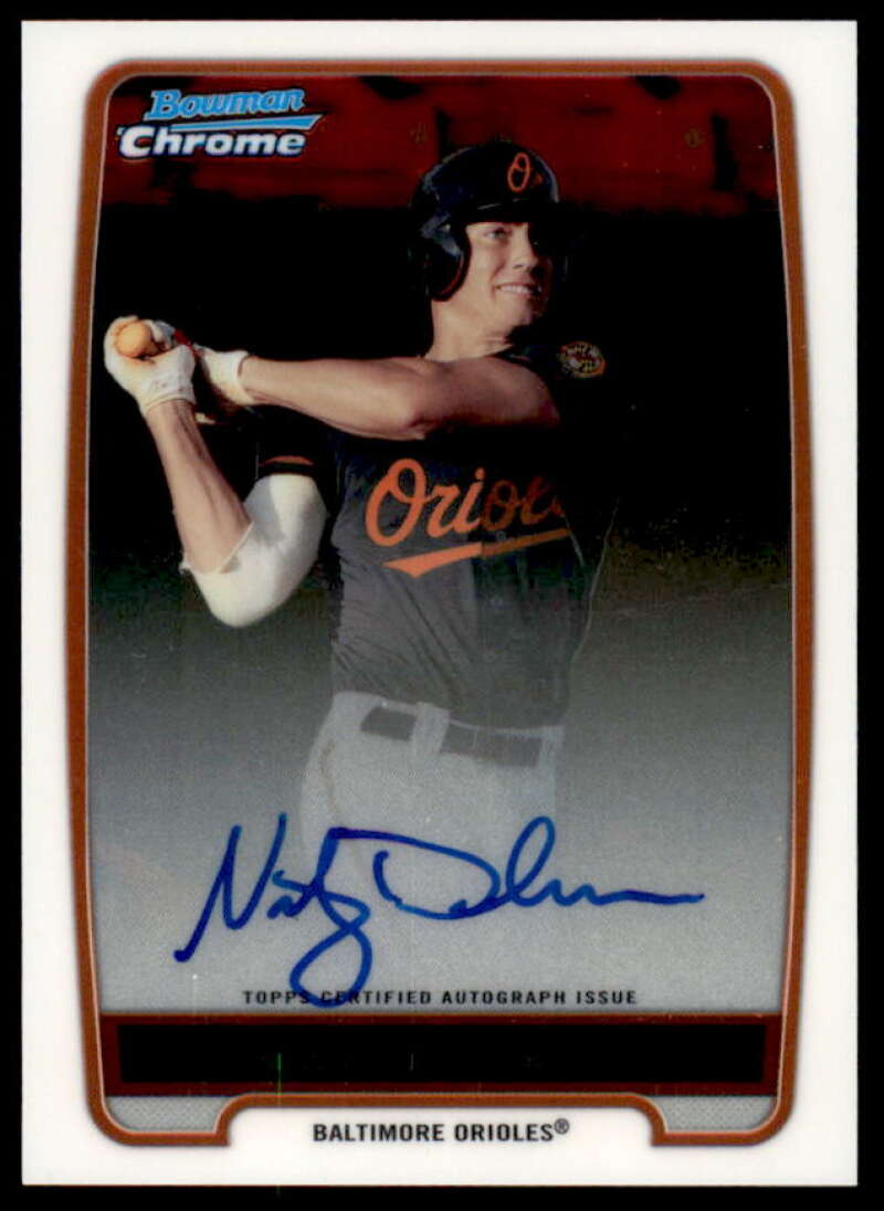 Nick Delmonico Rookie Card 2012 Bowman Chrome Prospect Autographs #BCP92  Image 1