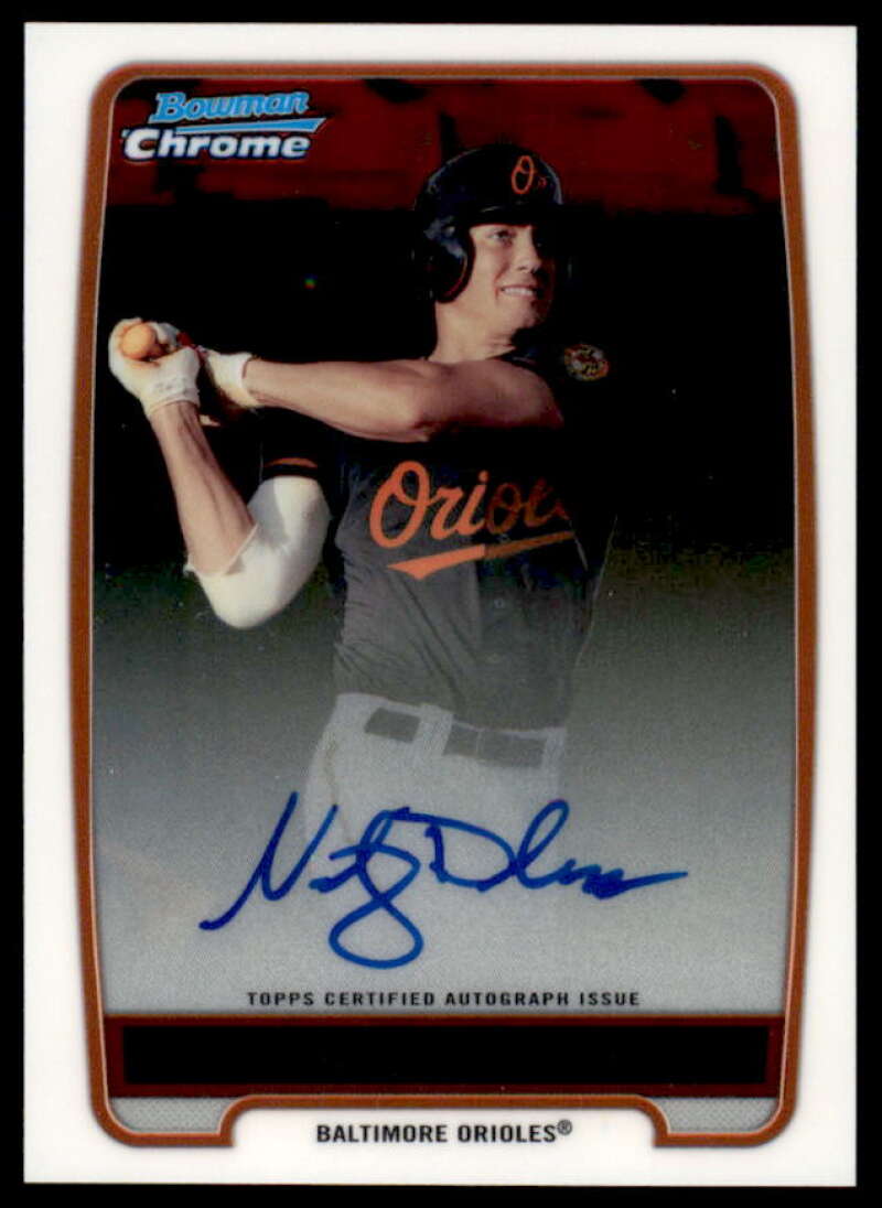 Nick Delmonico Rookie Card 2012 Bowman Chrome Prospect Autographs #BCP92  Image 1