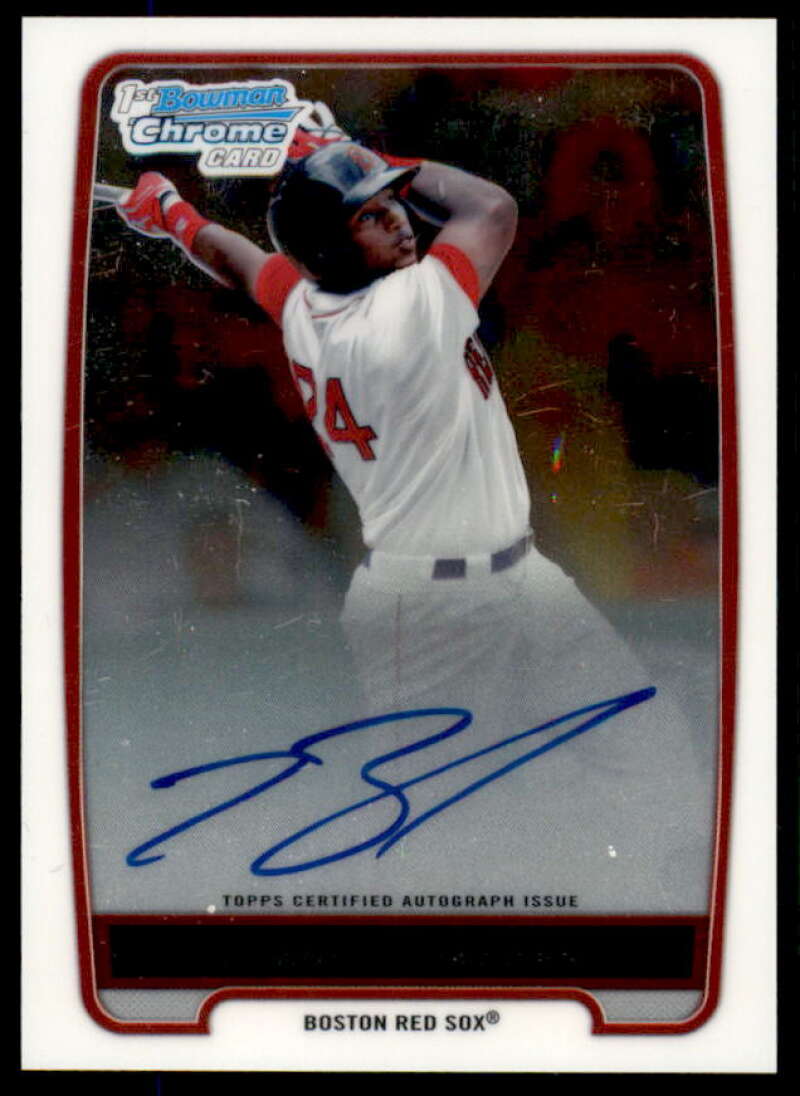 Brandon Jacobs Rookie Card 2012 Bowman Chrome Prospect Autographs #BCP93  Image 1