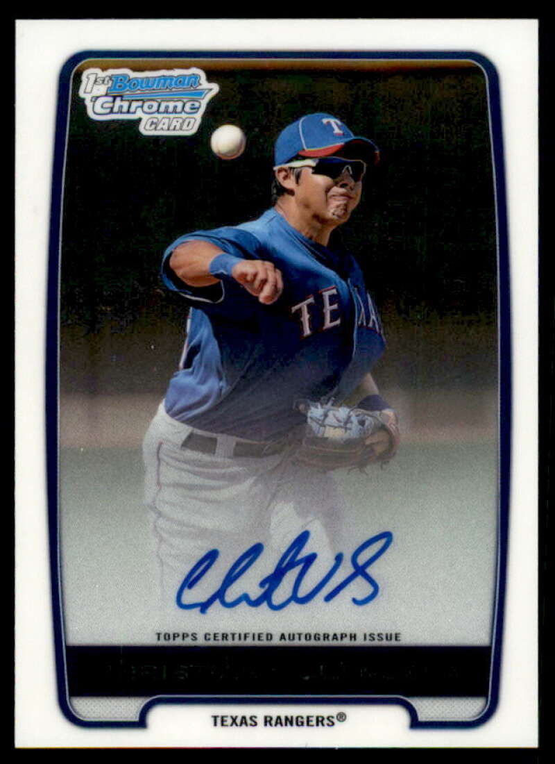 Christian Villanueva Rookie Card 2012 Bowman Chrome Prospect Autographs #CV  Image 1