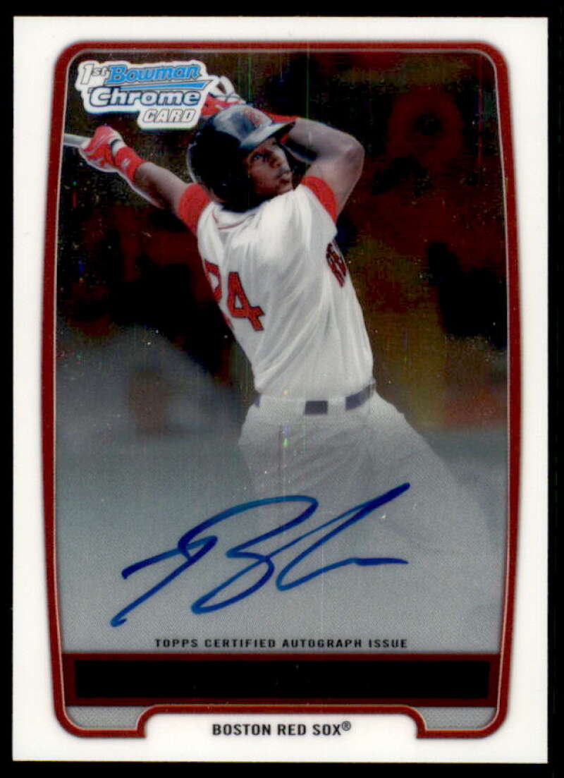 Brandon Jacobs Rookie Card 2012 Bowman Chrome Prospect Autographs #BCP93  Image 1