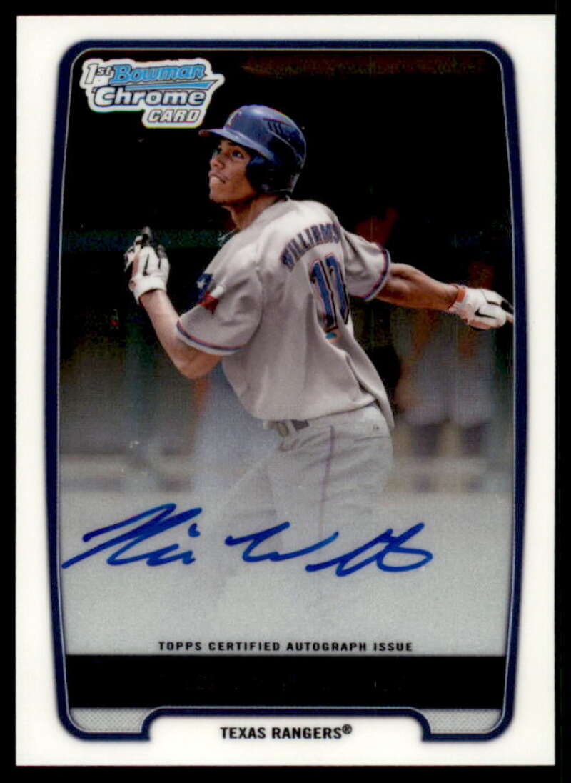 Nick Williams Rookie Card 2012 Bowman Chrome Draft Draft Pick Autographs #NW  Image 1