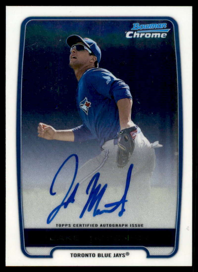 Jake Marisnick Rookie Card 2012 Bowman Chrome Prospect Autographs #JM  Image 1