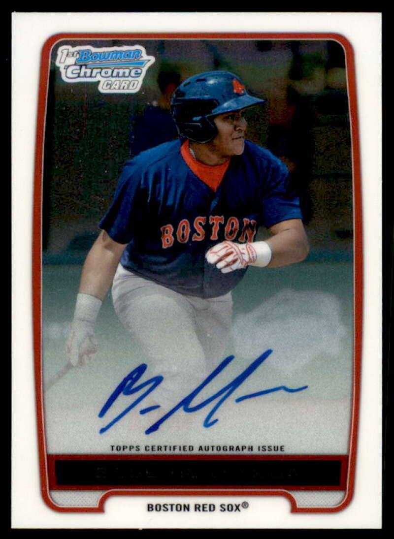 Boss Moanaroa Rookie Card 2012 Bowman Chrome Prospect Autographs #BM  Image 1