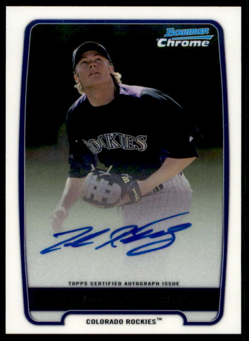 Josh Rutledge Rookie Card 2012 Bowman Chrome Prospect Autographs #JR  Image 1