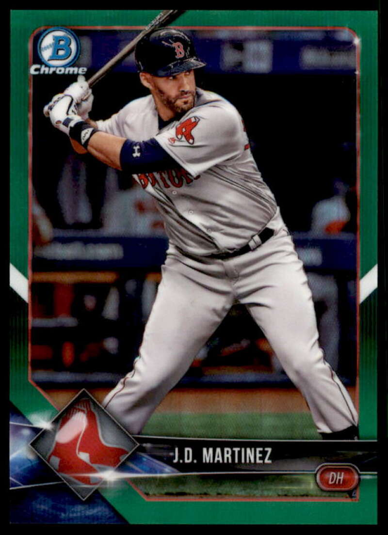 J.D. Martinez Card 2018 Bowman Chrome Green Refractors #58  Image 1