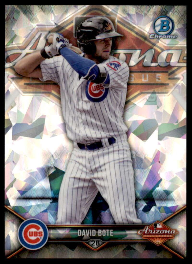 David Bote Rookie Card 2018 Bowman Chrome '17 AFL Fall Stars Atomic Refractors #AFLDB  Image 1