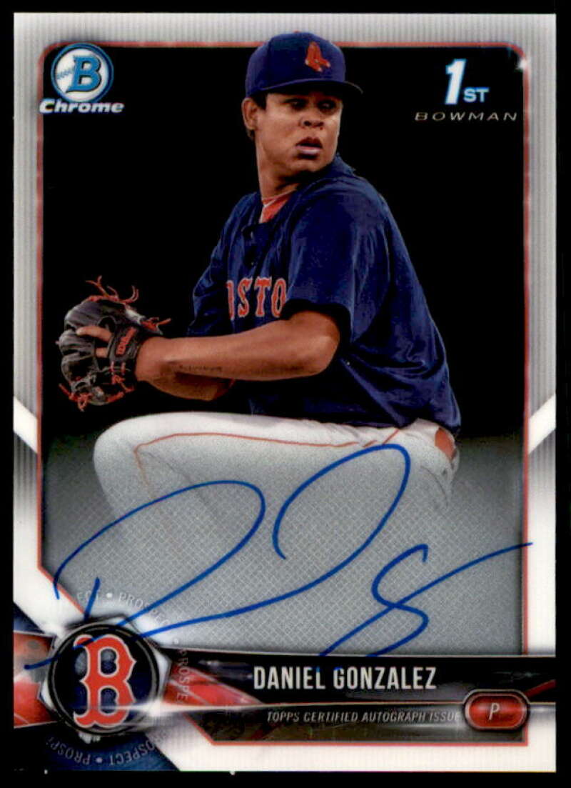 Daniel Gonzalez Rookie Card 2018 Bowman Chrome Prospect Autographs #CPADG  Image 1