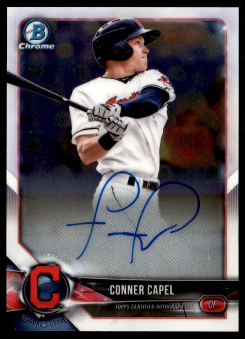 Conner Capel Rookie Card 2018 Bowman Chrome Prospect Autographs #BCPACC  Image 1