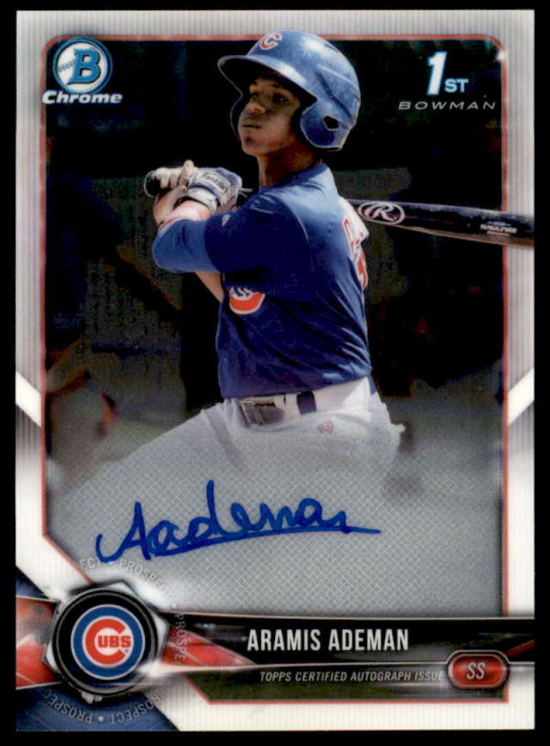 Aramis Ademan Rookie Card 2018 Bowman Chrome Prospect Autographs #BCPAAA  Image 1