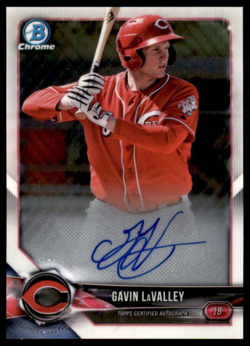 Gavin LaValley Rookie Card 2018 Bowman Chrome Prospect Autographs #CPAGL  Image 1