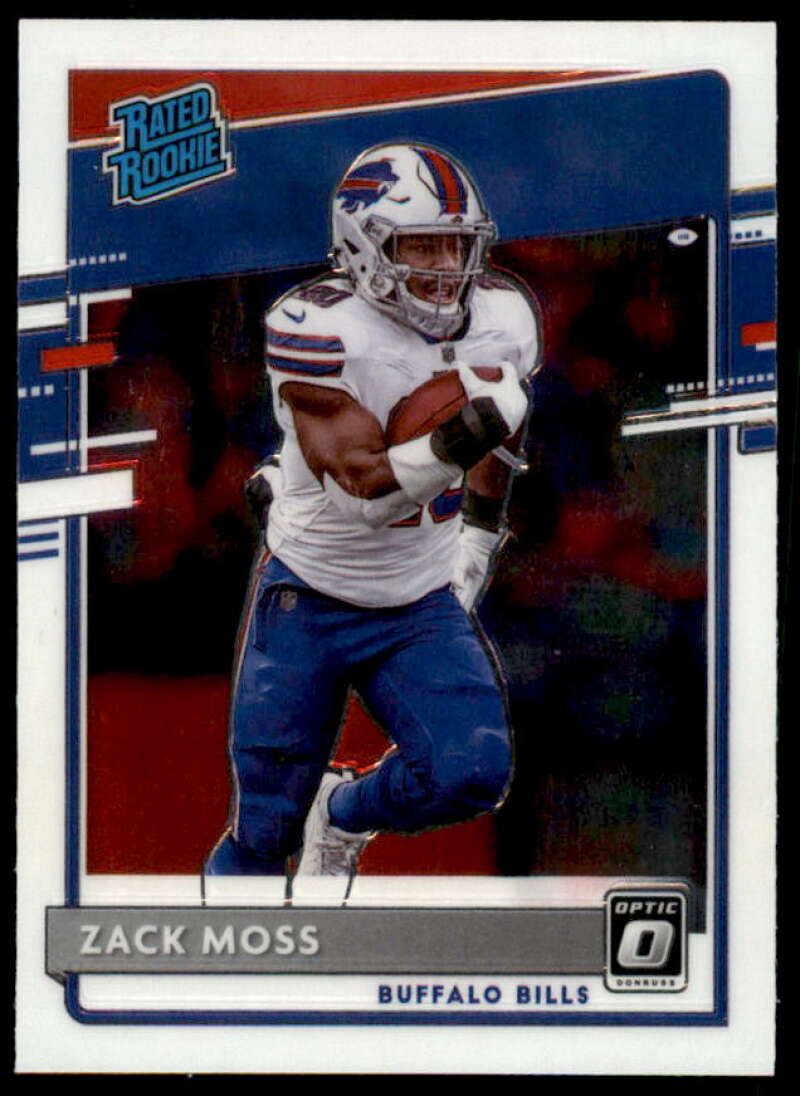 Zack Moss RR RC Rookie Card 2020 Donruss Optic #180  Image 1