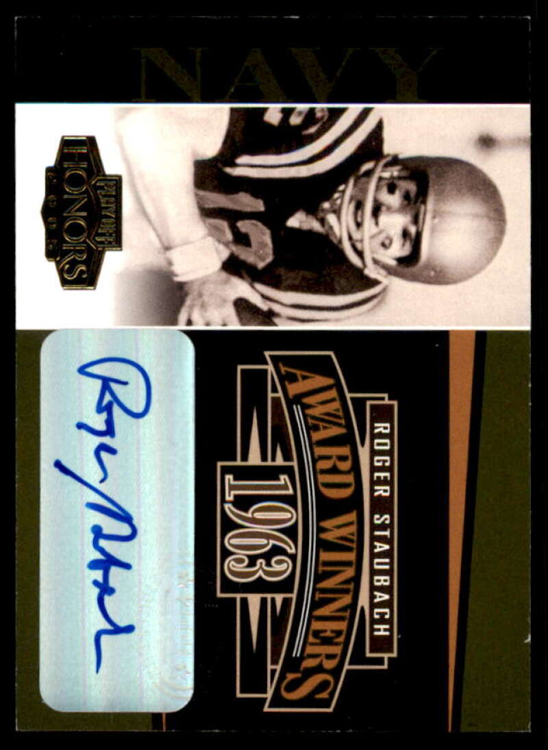 Roger Staubach Card 2005 Playoff Honors Award Winners Autographs #AW15  Image 1