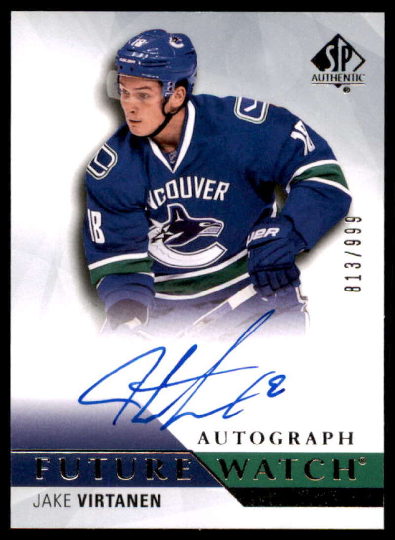 Jake Virtanen AU RC Rookie Card 2015-16 SP Authentic #277  Image 1