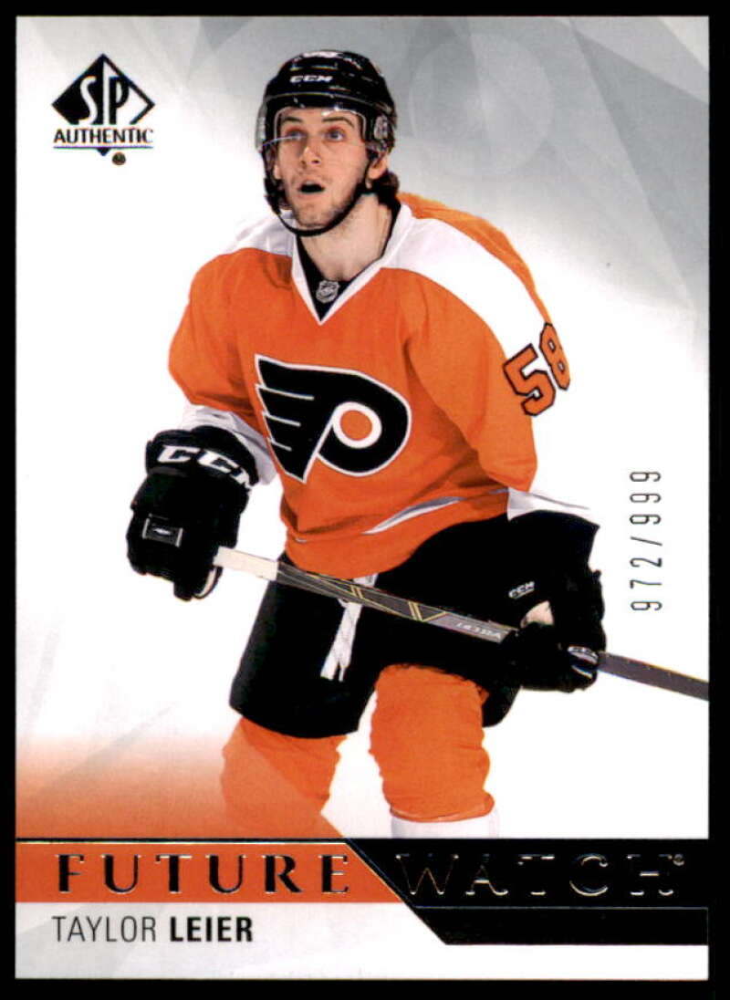 Taylor Leier RC Rookie Card 2015-16 SP Authentic #193  Image 1