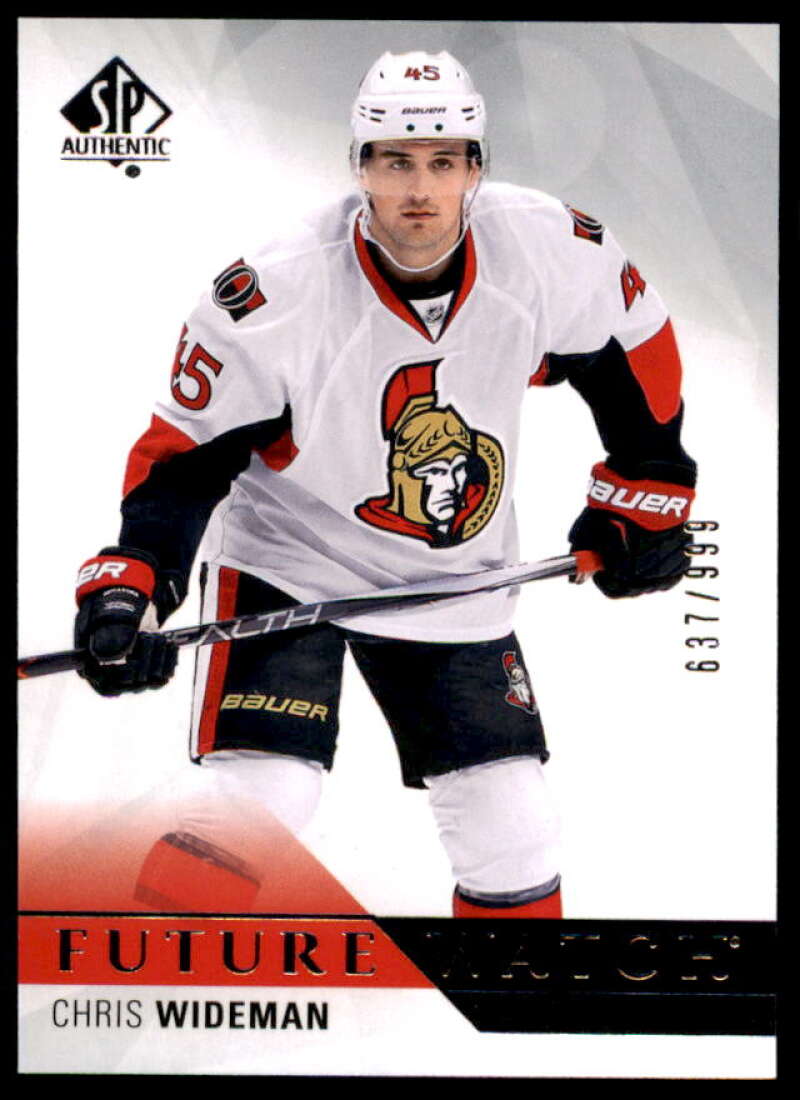 Chris Wideman RC Card 2015-16 SP Authentic #196  Image 1