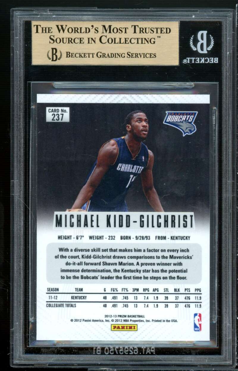 Michael Kidd-Gilchrist Rookie 2012-13 Panini Prizm #237 BGS 9.5 (Scratch Holder) Image 2