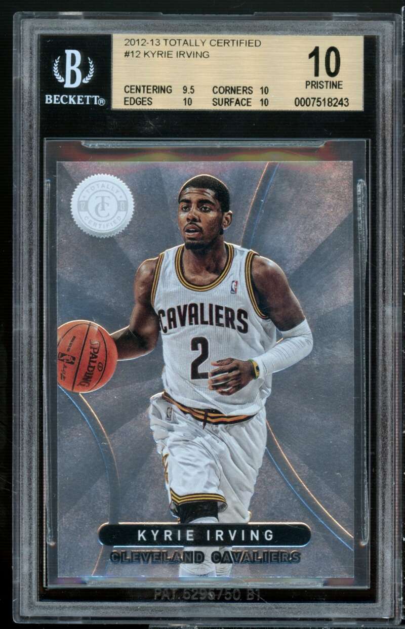 Kyrie Irving Rookie 2012-13 Totally Certified #12 (pop 4) (PRISTINE) BGS 10 Image 1