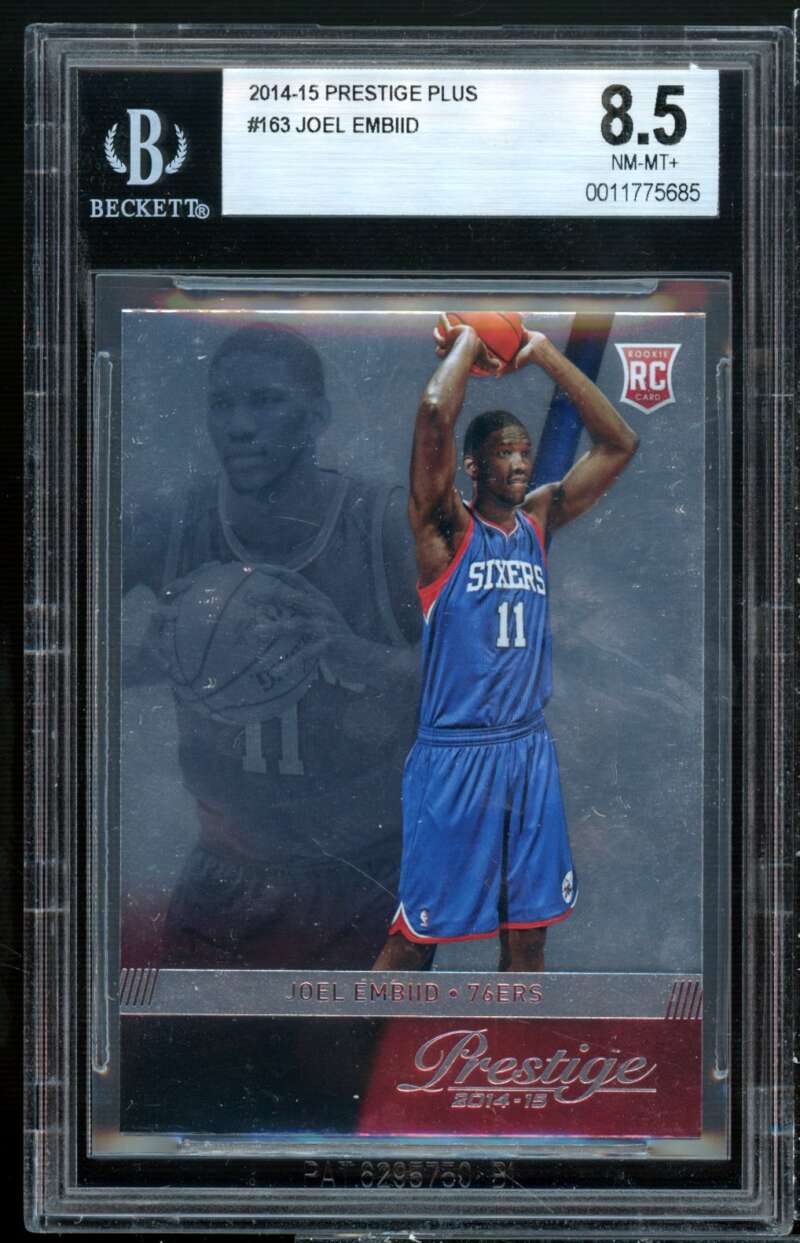 Jel Embiid Rookie Card 2014-15 Prestige Plus #163 BGS 8.5 Image 1