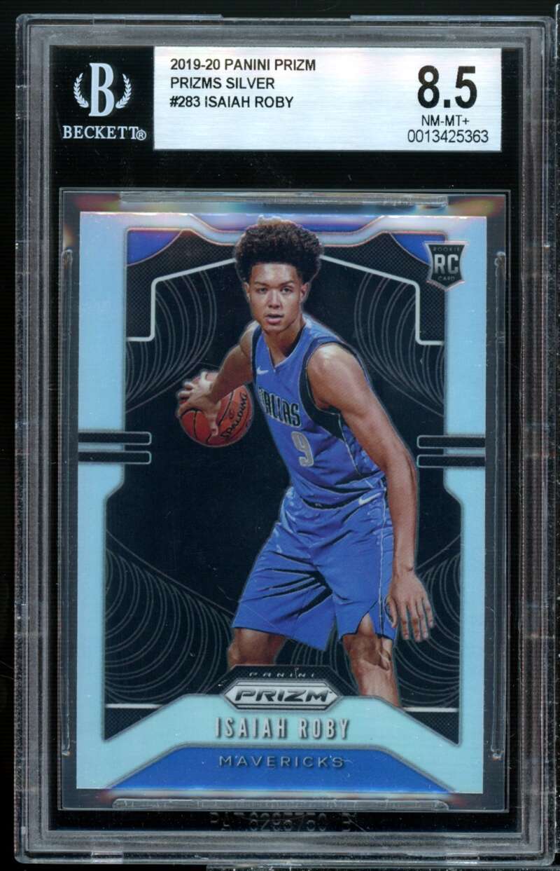 Isaiah Roby Rookie Card 2019-20 Panini Prizm Prizms Silver #283 BGS 8.5 Image 1