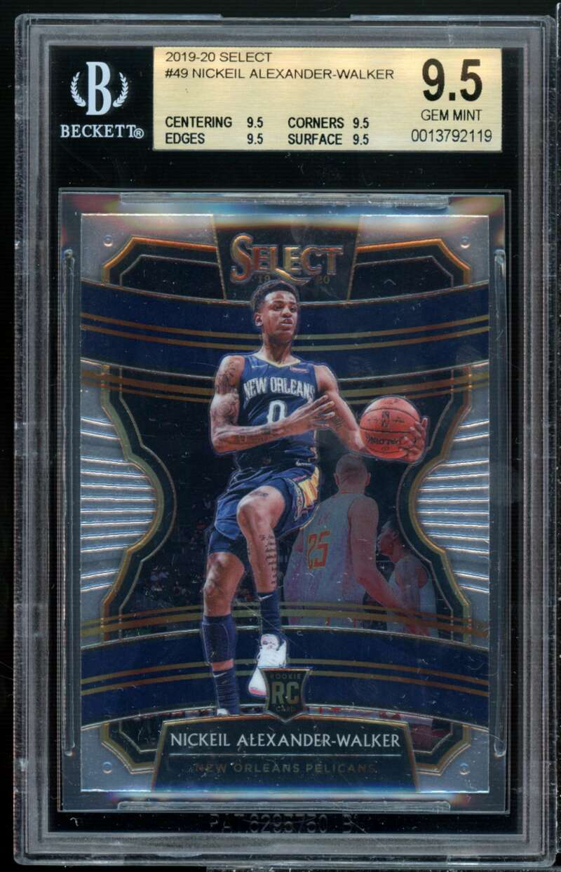 Nickeil Alexander-Walker Rookie 2019-20 Select #49 BGS 9.5 (9.5 9.5 9.5 9.5) Image 1