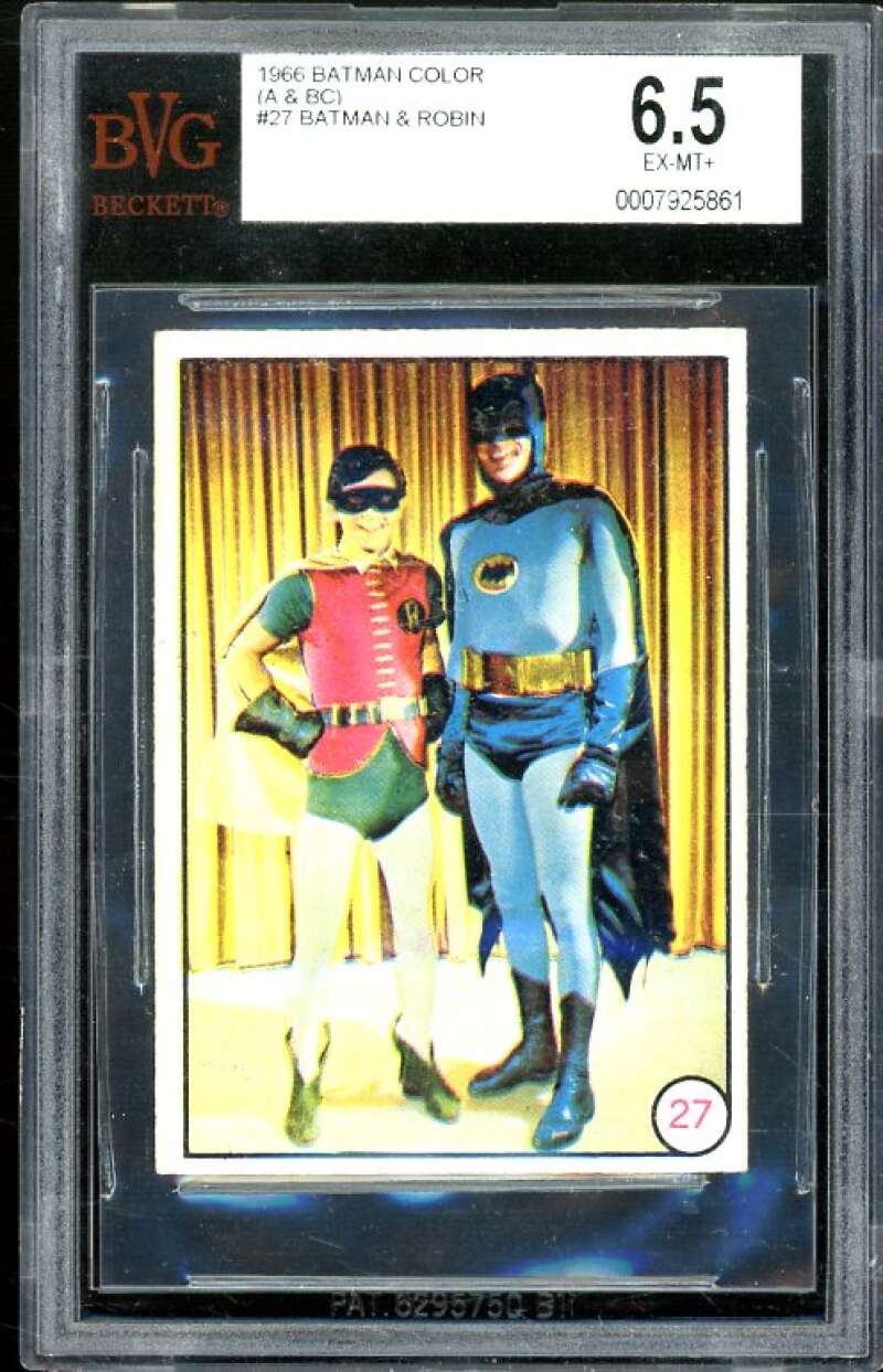 Batman and Robin DC Card 1966 Batman Color (A and BC) #27 BGS BVG 6.5 Image 1