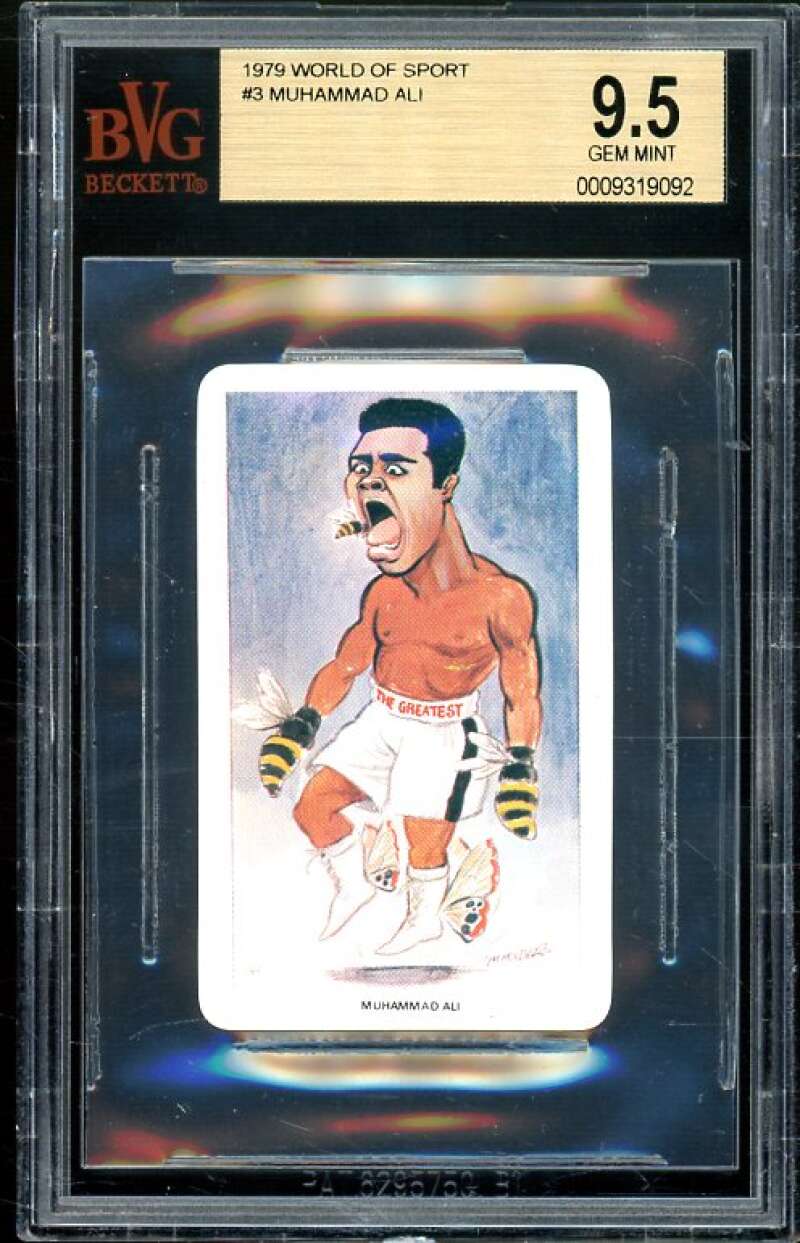 Muhammad Ali Boxing Card 1979 World Of Sport #3 BGS BVG 9.5 Image 1