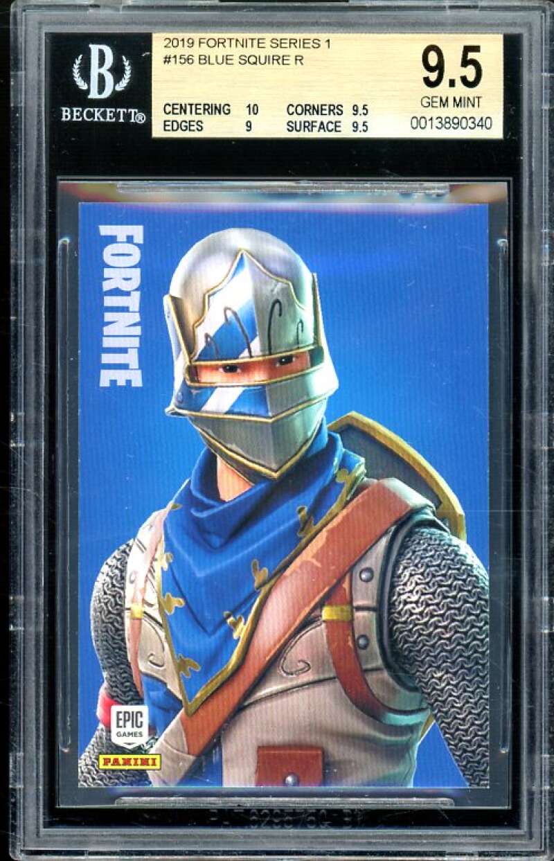 Blue Squire Card 2019 Fortnite Series 1 USA #156 BGS 9.5 (10 9.5 9 9.5) Image 1