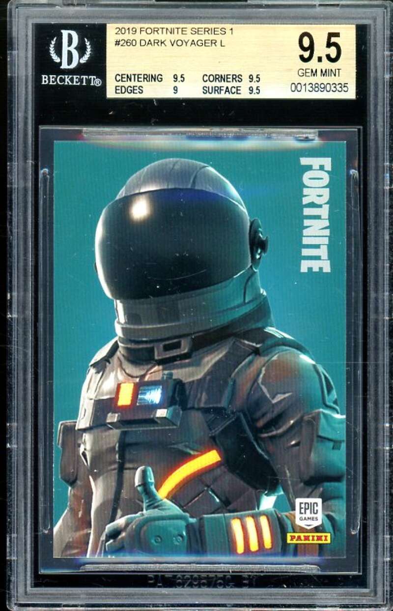 Dark Voyager 2019 Fortnite Series 1 USA #260 (pop 2) BGS 9.5 (9.5 9.5 9 9.5) Image 1