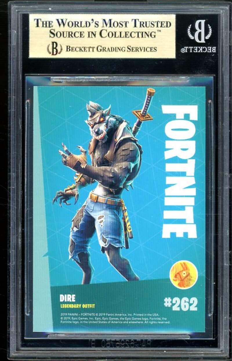 Dire Card 2019 Fortnite Series 1 USA #262 (pop 5) BGS 9.5 (9.5 9.5 9.5 9) Image 2