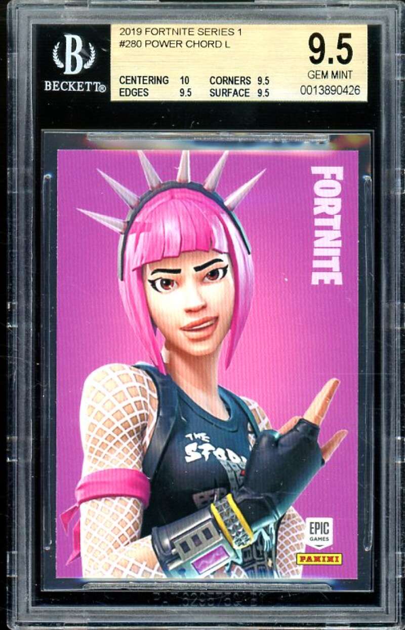 Power Chord 2019 Fortnite Series 1 USA #280 (pop 2) BGS 9.5 (10 9.5 9.5 9.5) Image 1